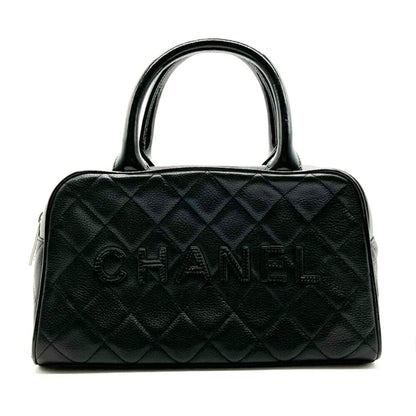 Chanel Calfskin Black Handbags