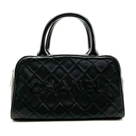 Chanel Calfskin Black Handbags