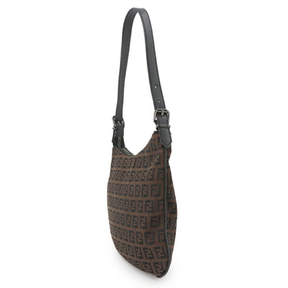 Fendi Canvas Black Shoulder Bags