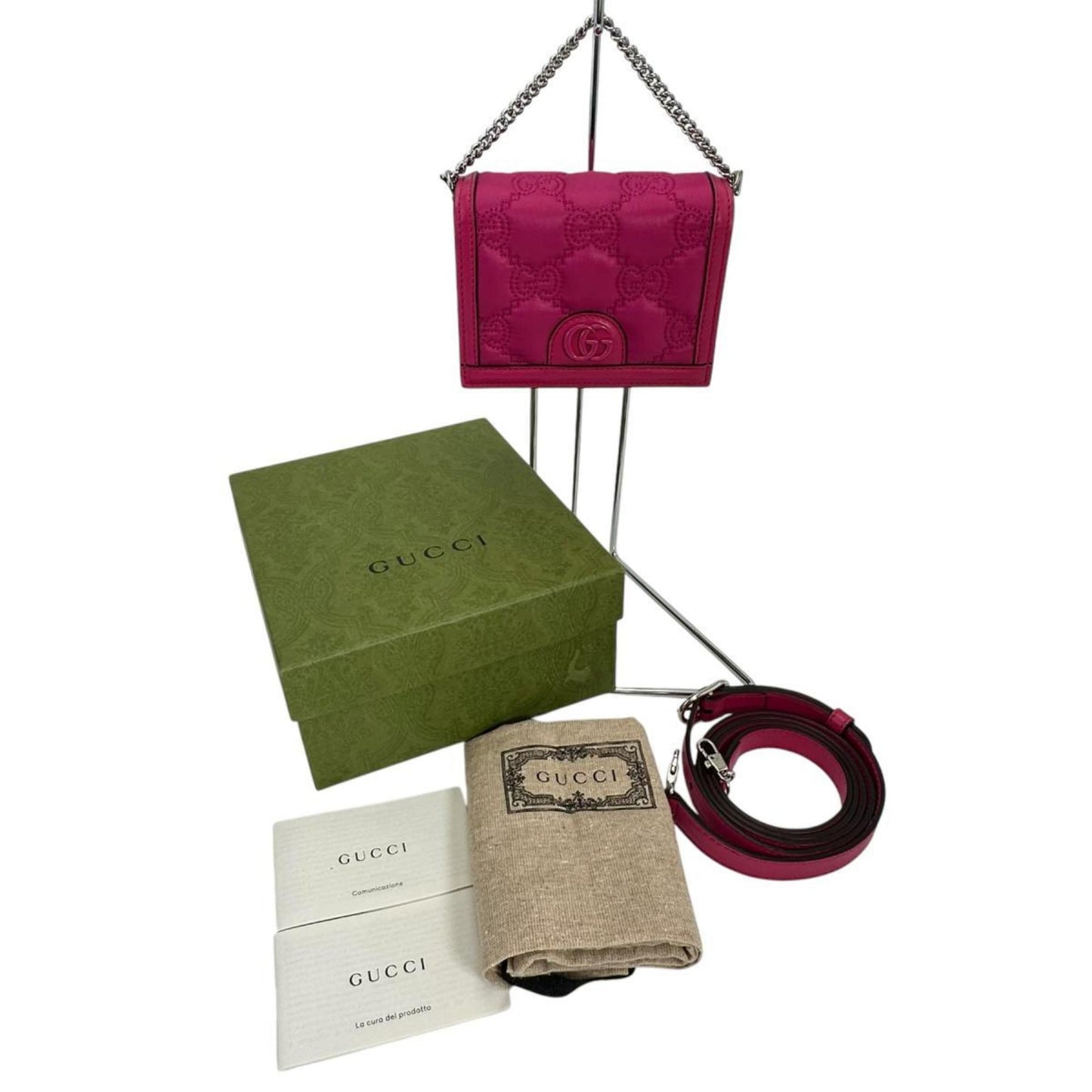 Gucci Nylon Pink Handbags