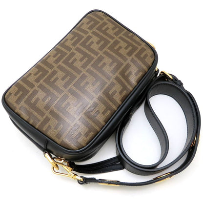 Fendi Coated Canvas Black Shoulder Bags