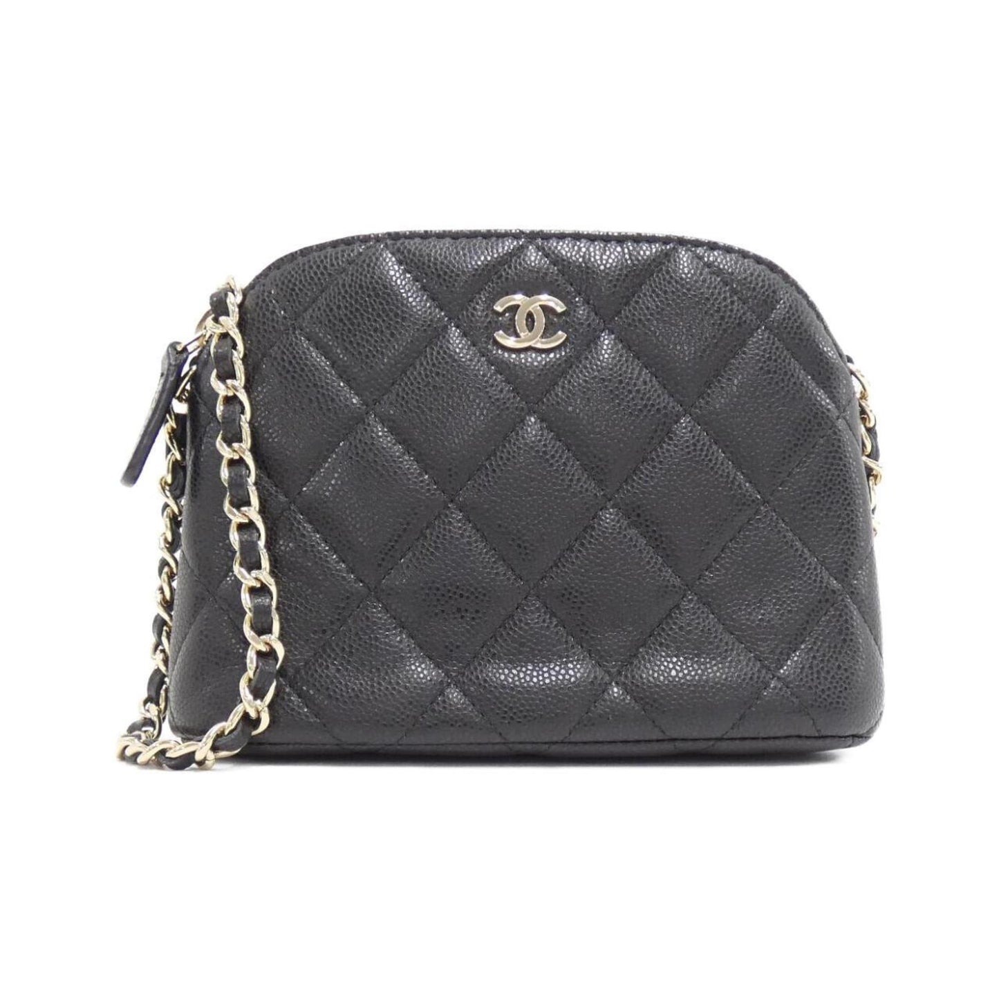 Chanel Calfskin Black Shoulder Bags