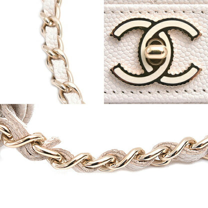 Chanel Calfskin White Shoulder Bags