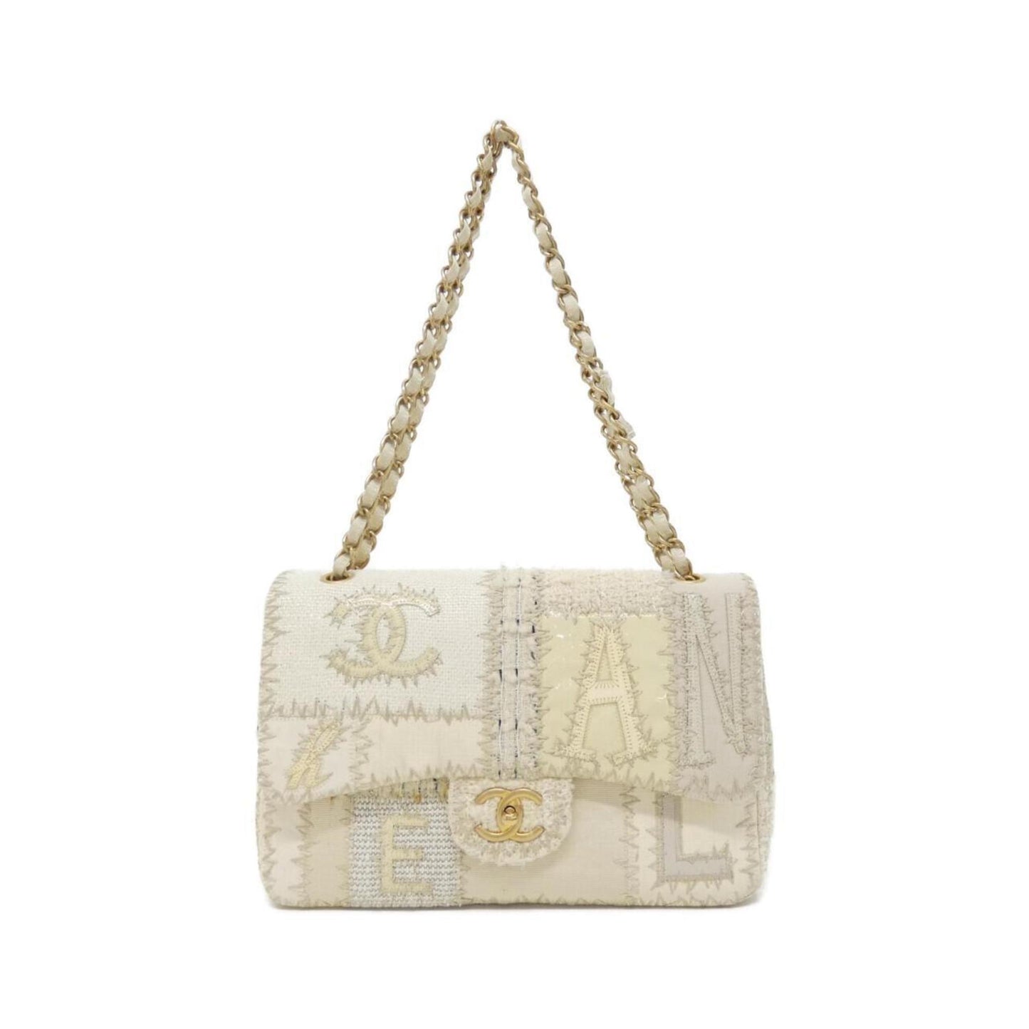 Chanel Canvas White Shoulder Bags