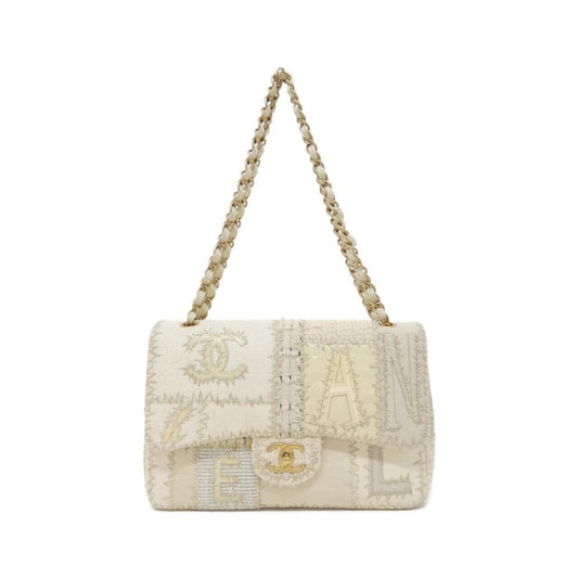 Chanel Canvas White Shoulder Bags