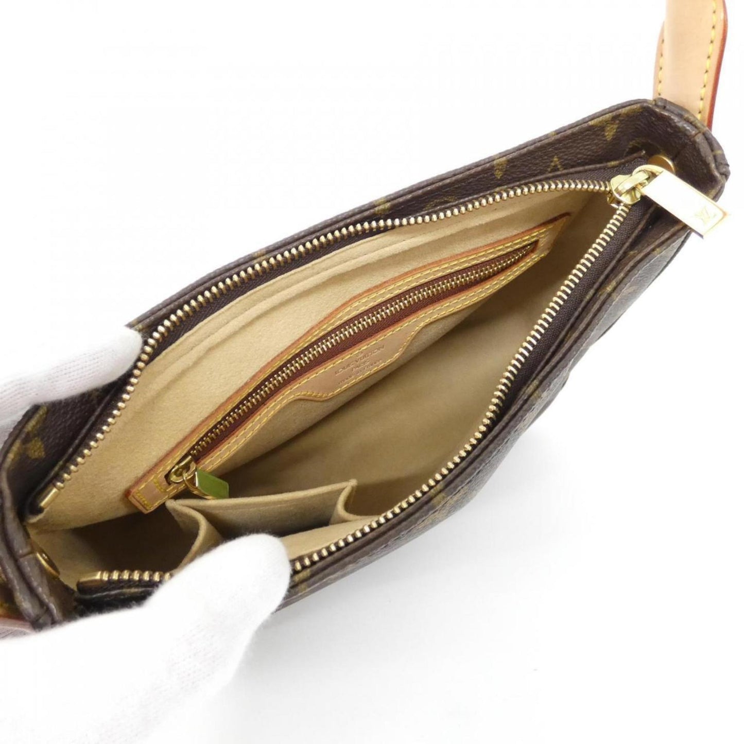 Louis Vuitton Coated Canvas Brown Shoulder Bags