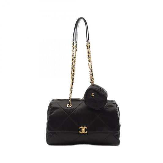 Chanel Nylon Black Shoulder Bags