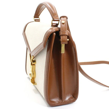 Saint Laurent Canvas Brown Shoulder Bags