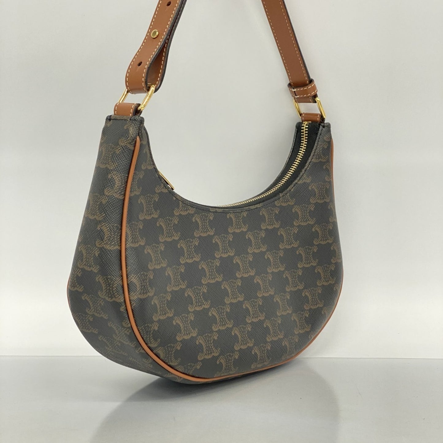 Celine Pvc Brown Handbags