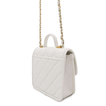 Chanel Calfskin White Shoulder Bags