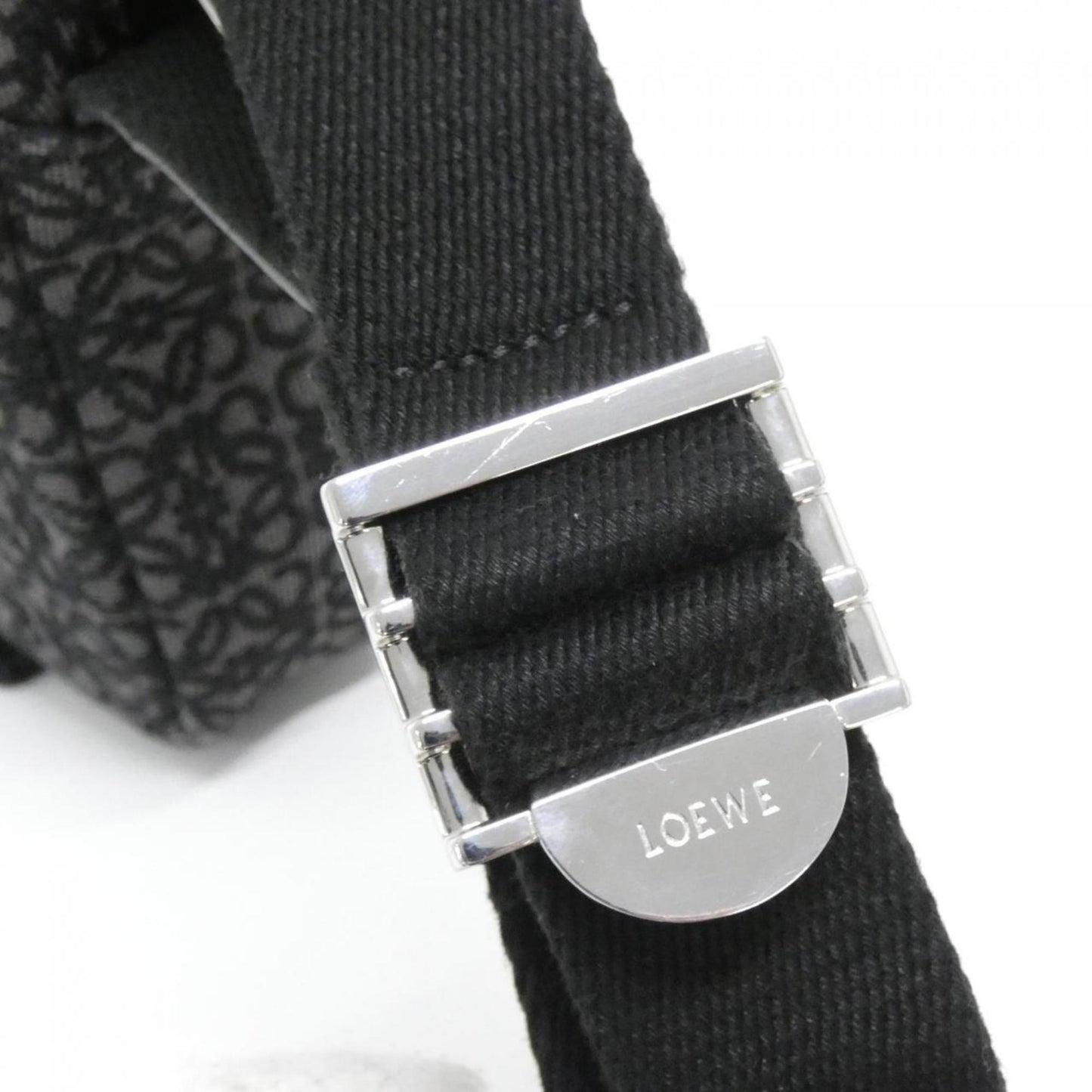 Loewe Canvas Black Shoulder Bags