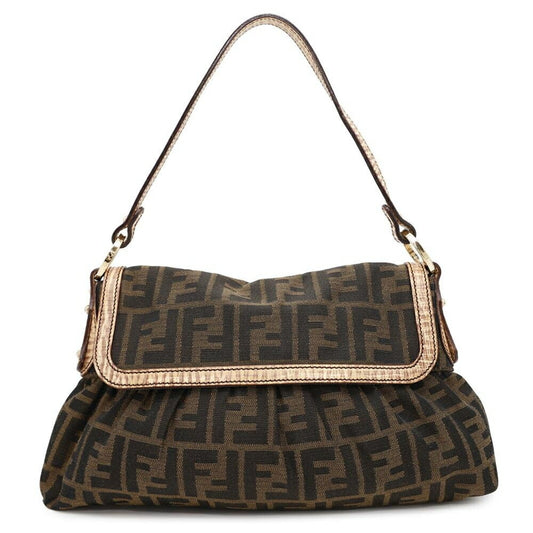 Fendi Canvas Brown Shoulder Bags