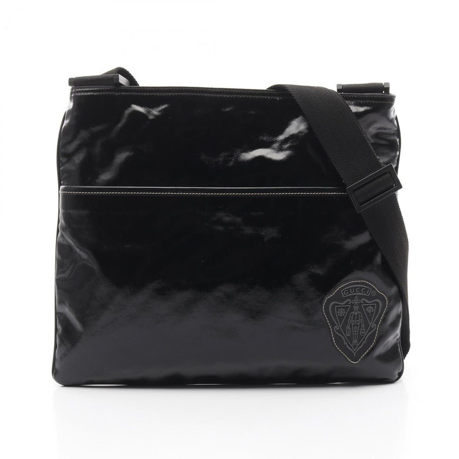 Gucci Coated Canvas Black Shoulder Bags