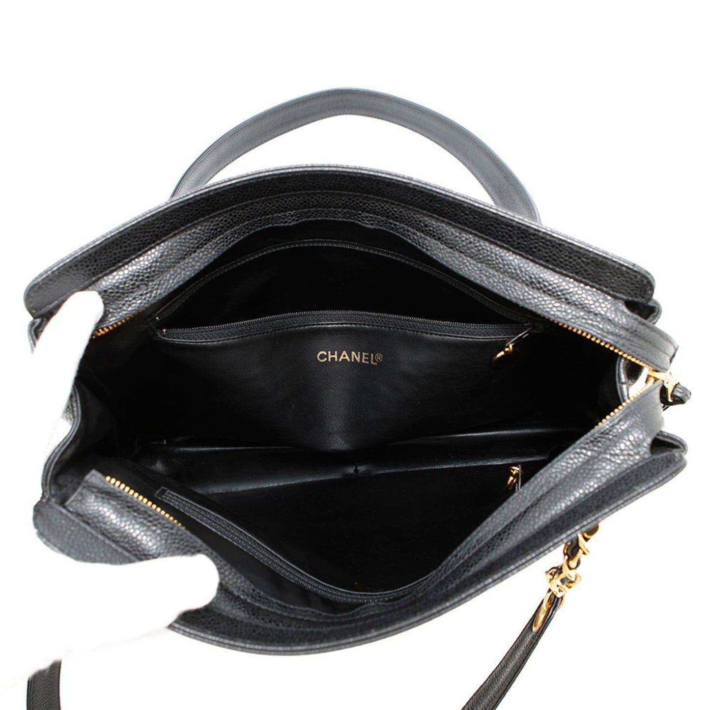 Chanel Calfskin Black Tote Bags