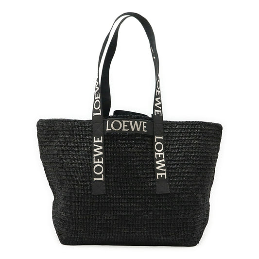 Loewe Woven Fabric Black Shoulder Bags