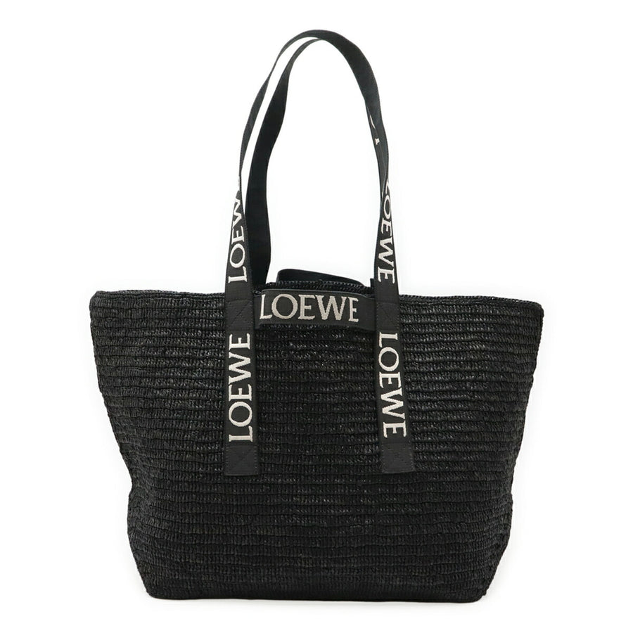 Loewe Woven Fabric Black Shoulder Bags