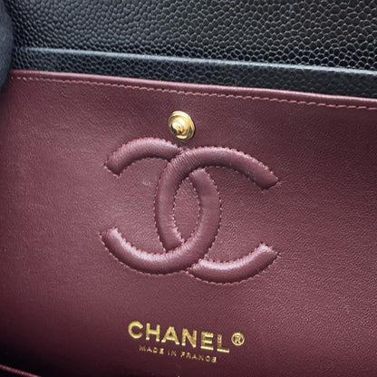 Chanel Calfskin Black Shoulder Bags