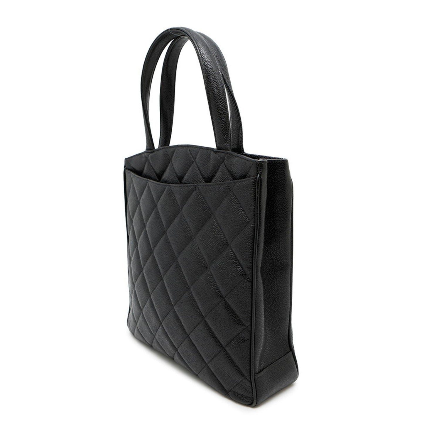 Chanel Calfskin Black Handbags