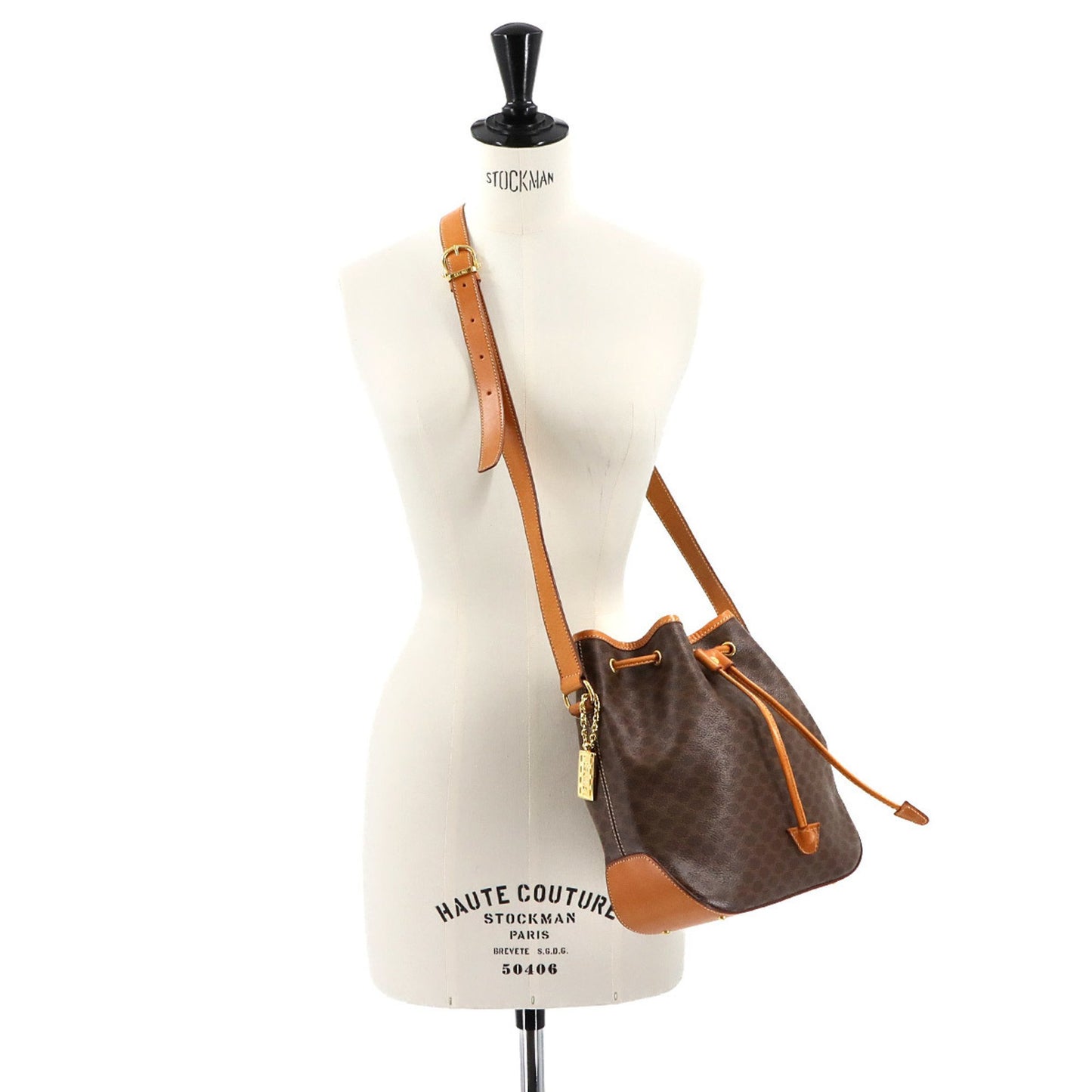 Celine Pvc Brown Shoulder Bags