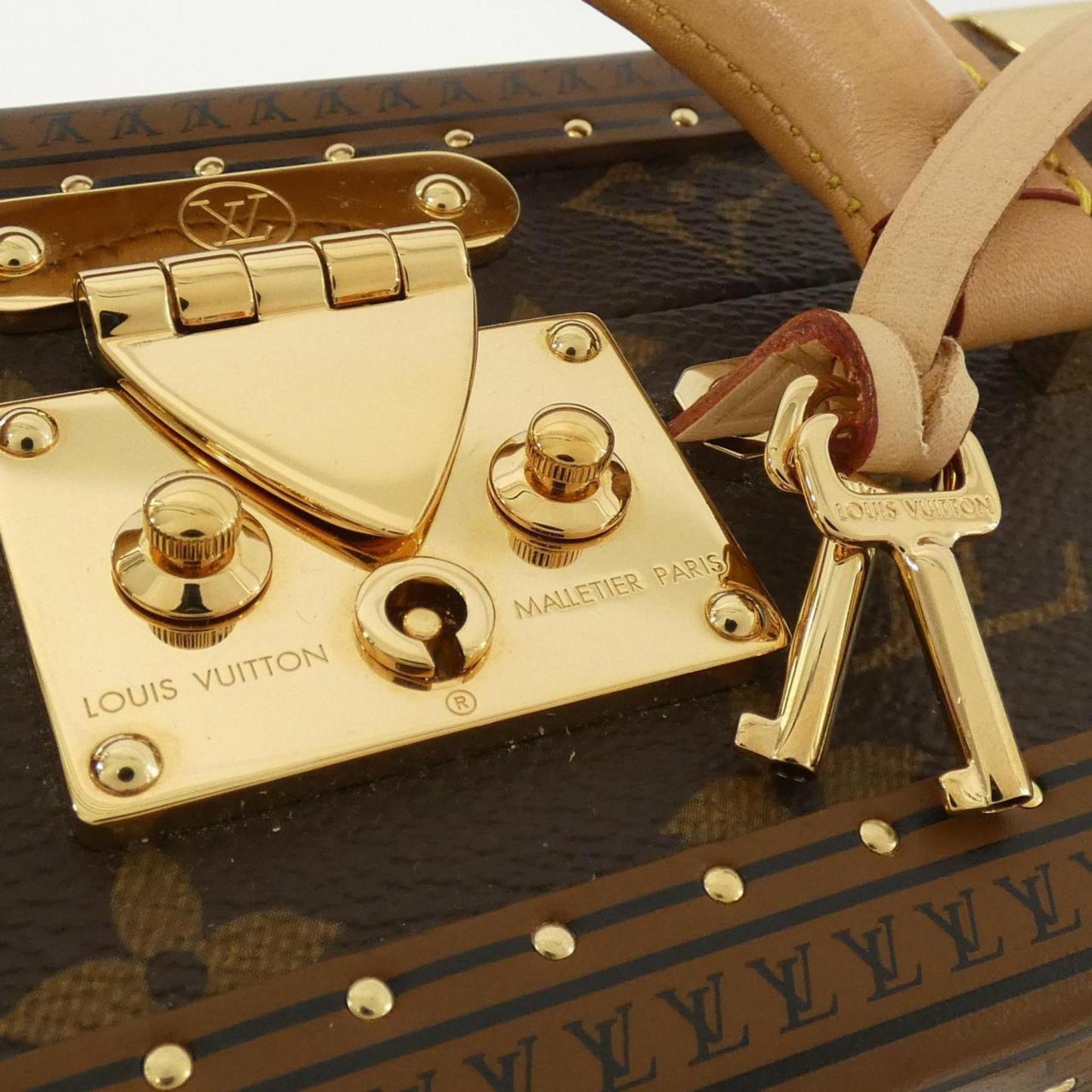 Louis Vuitton Coated Canvas Brown Handbags