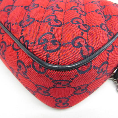 Gucci Woven Fabric Red Shoulder Bags