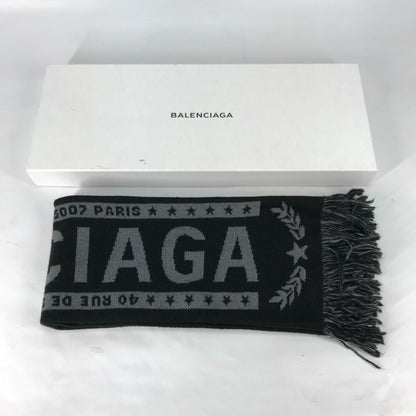 Balenciaga Wool Black Scarves