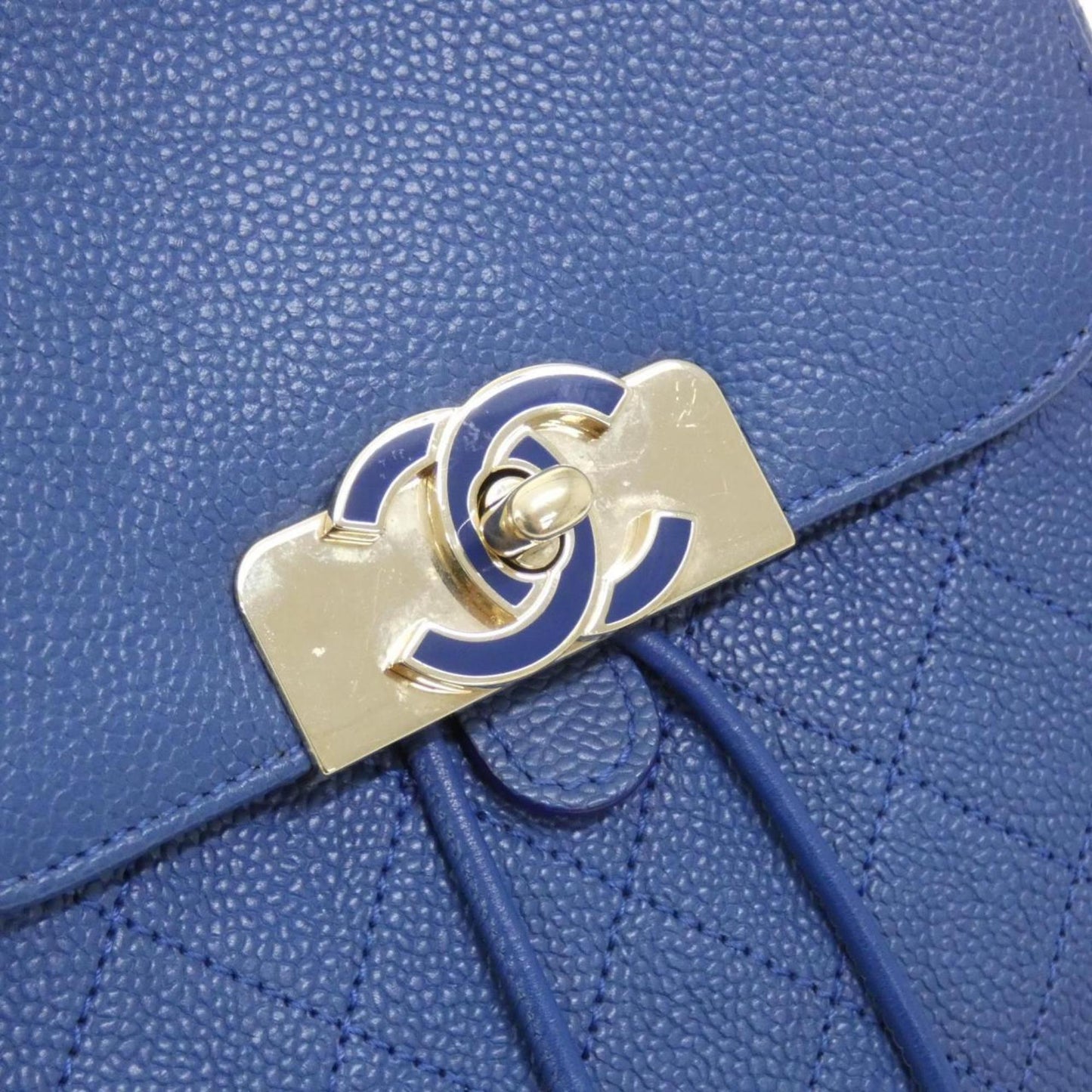 Chanel Calfskin Blue Backpacks