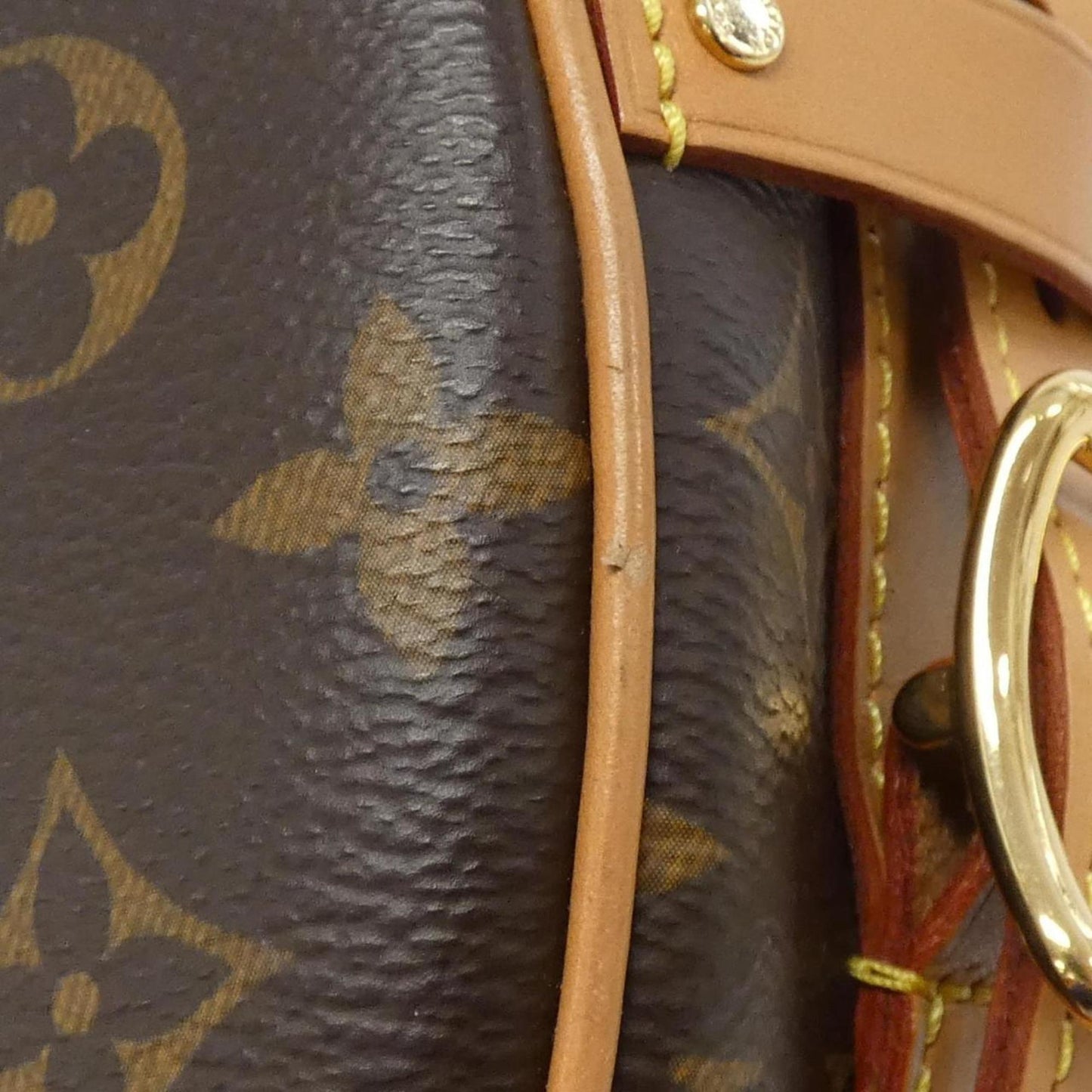 Louis Vuitton Coated Canvas Brown Shoulder Bags