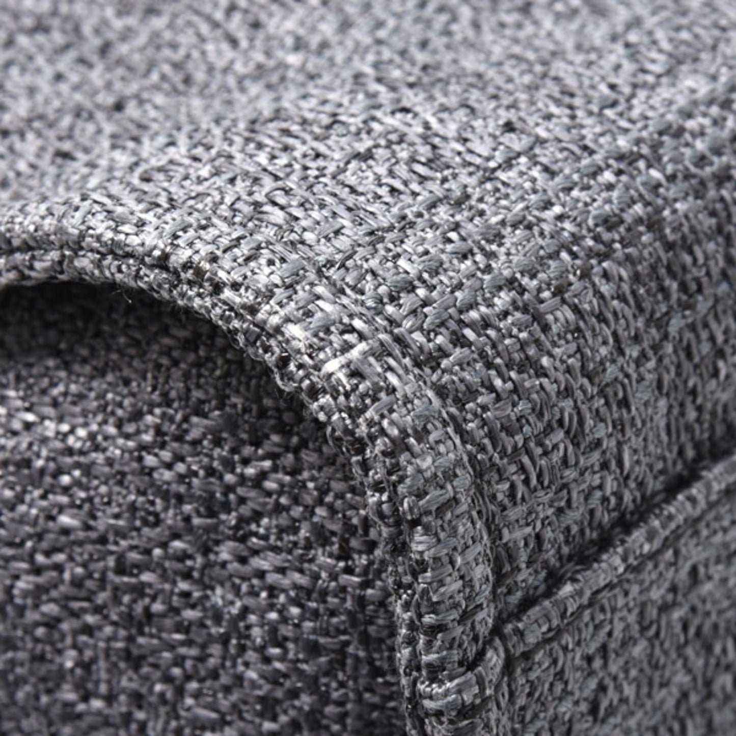 Chanel Woven Fabric Gray Tote Bags