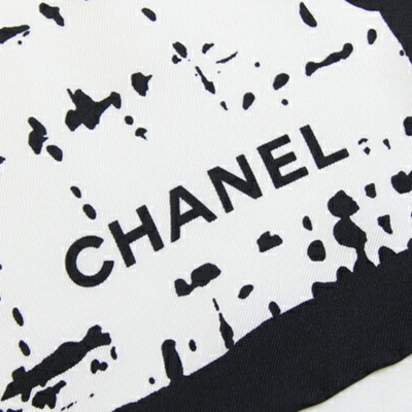 Chanel Silk Black Scarves