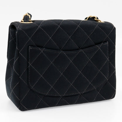 Chanel Satin Black Shoulder Bags