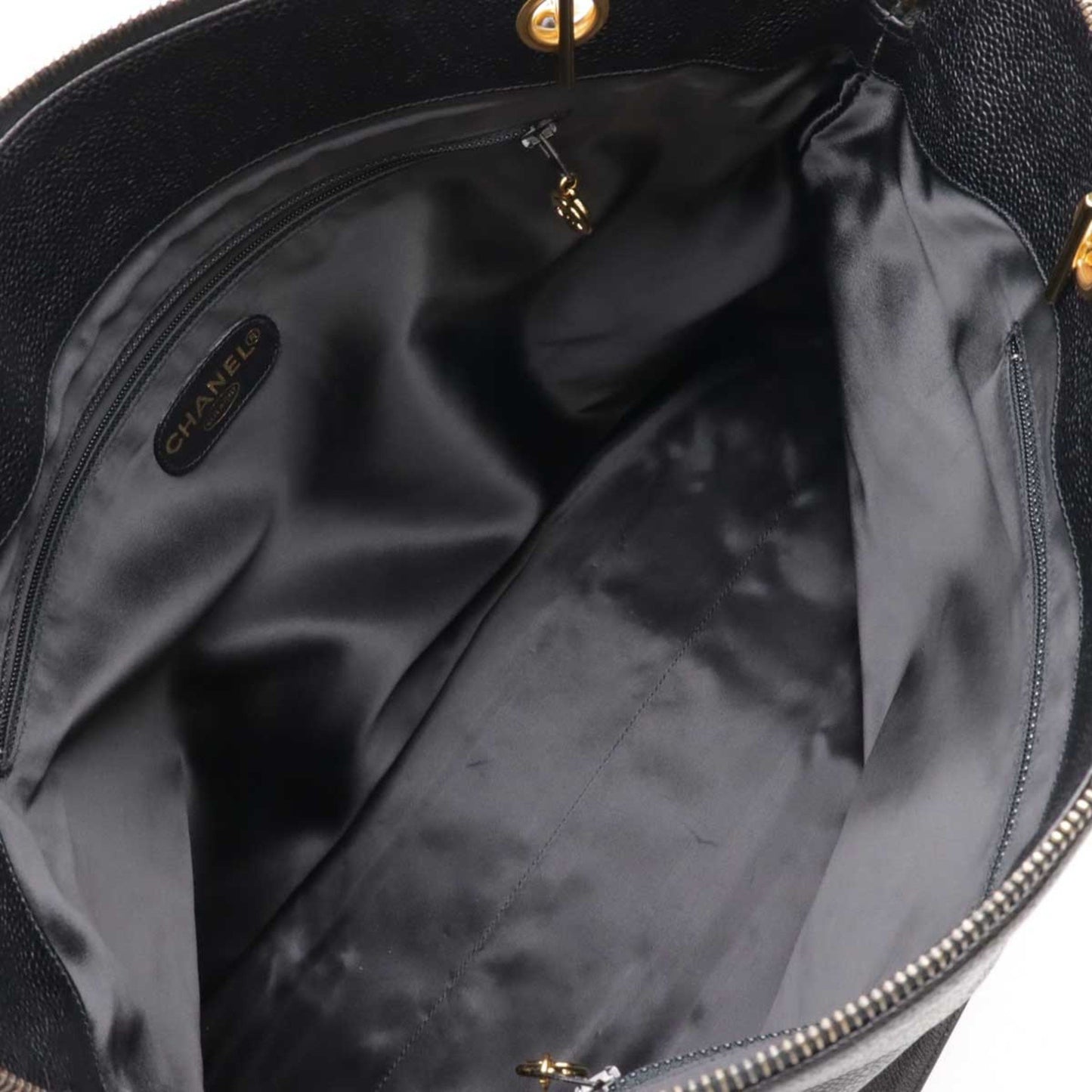 Chanel Calfskin Black Shoulder Bags