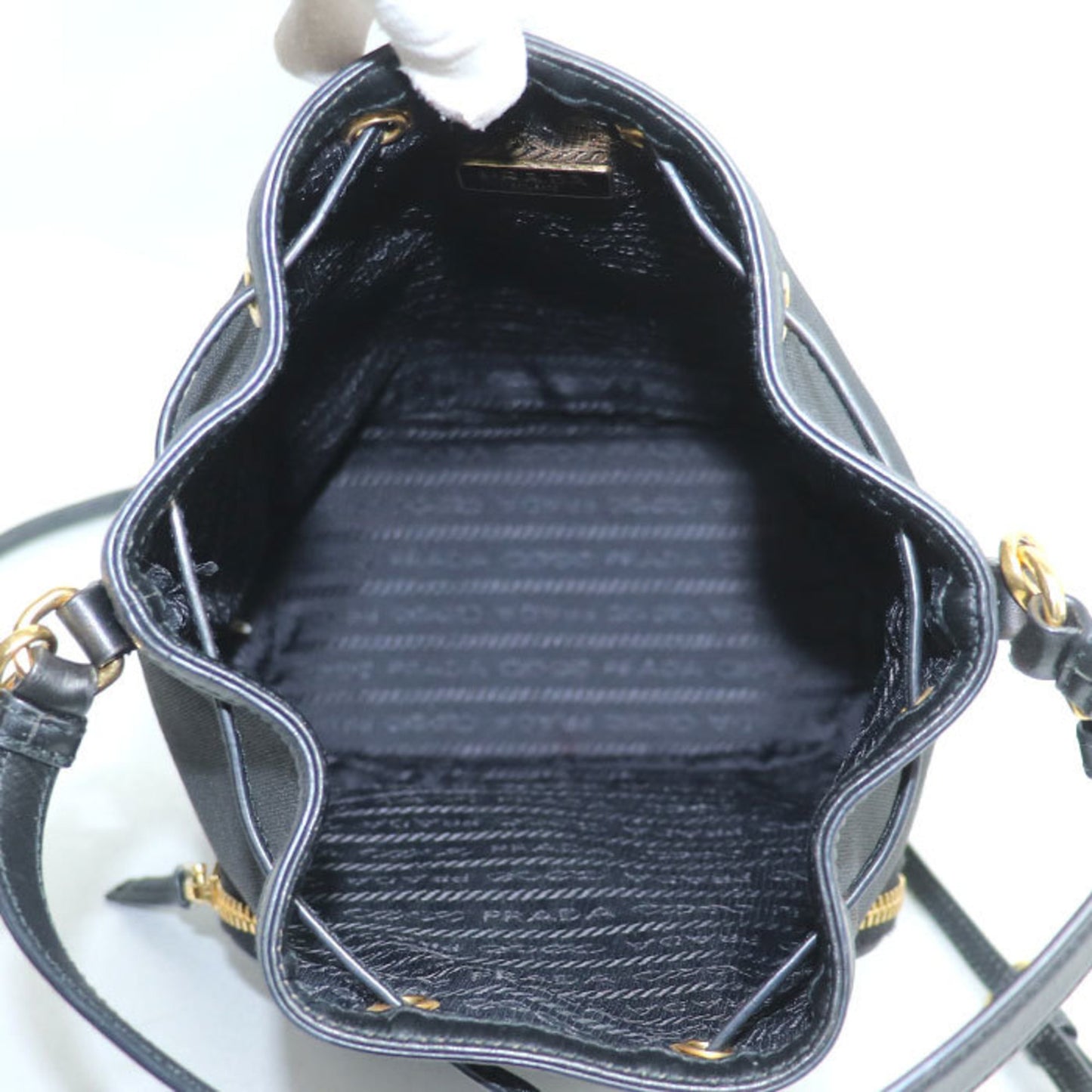 Prada Canvas Black Shoulder Bags