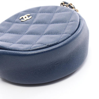 Chanel Calfskin Blue Shoulder Bags
