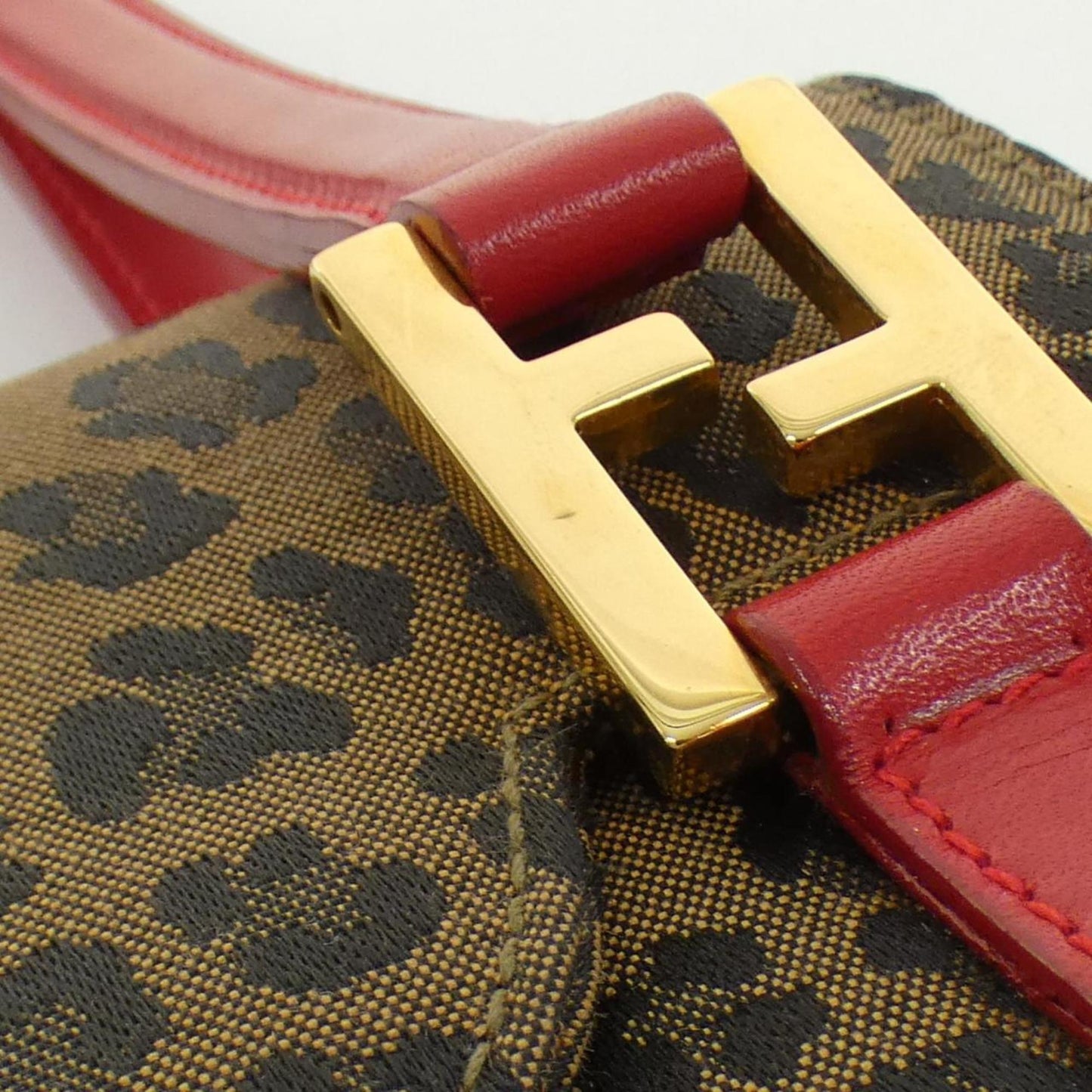 Fendi Canvas Brown Shoulder Bags