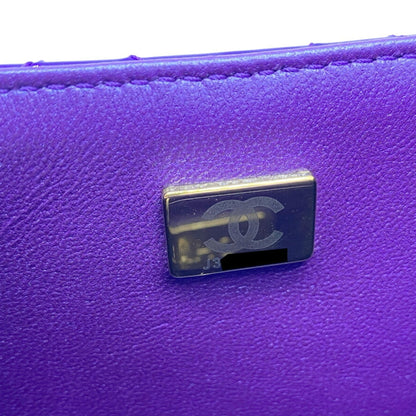 Chanel Patent Purple Shoulder Bags