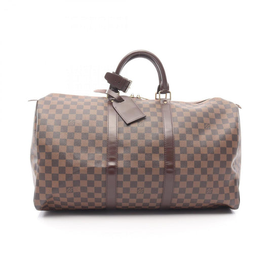 Louis Vuitton Coated Canvas Brown Travel Bags