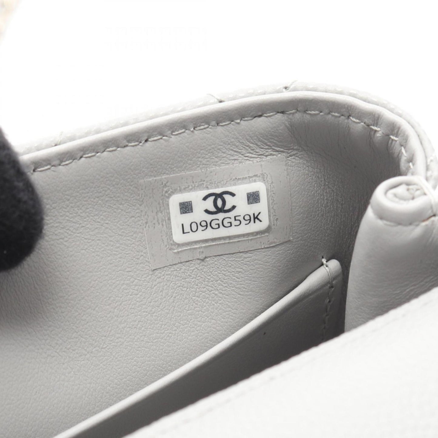 Chanel Calfskin Gray Shoulder Bags