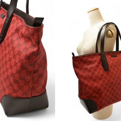 Gucci Coated Canvas Red Shoulder Bags