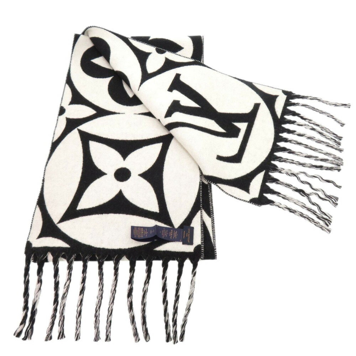 Louis Vuitton Wool Black Scarves