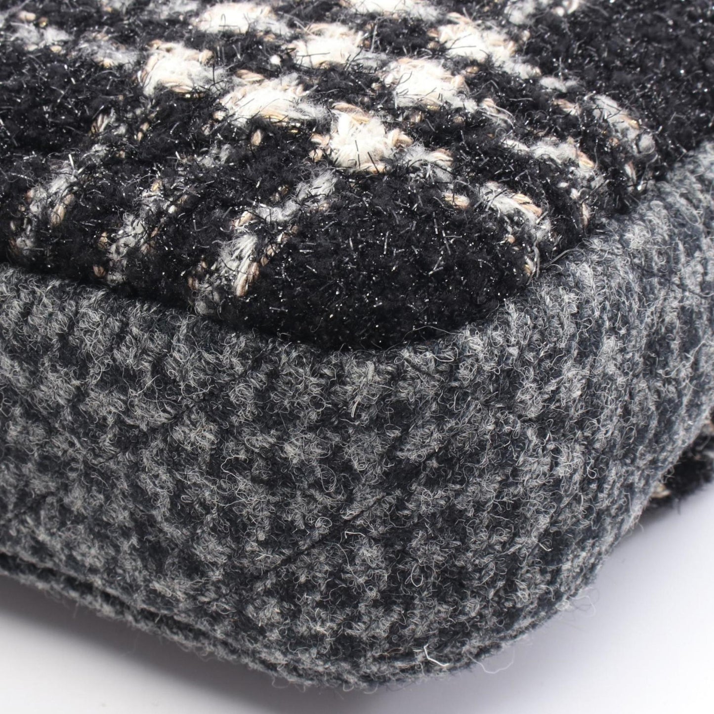 Chanel Wool Black Shoulder Bags
