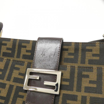 Fendi Canvas Brown Shoulder Bags