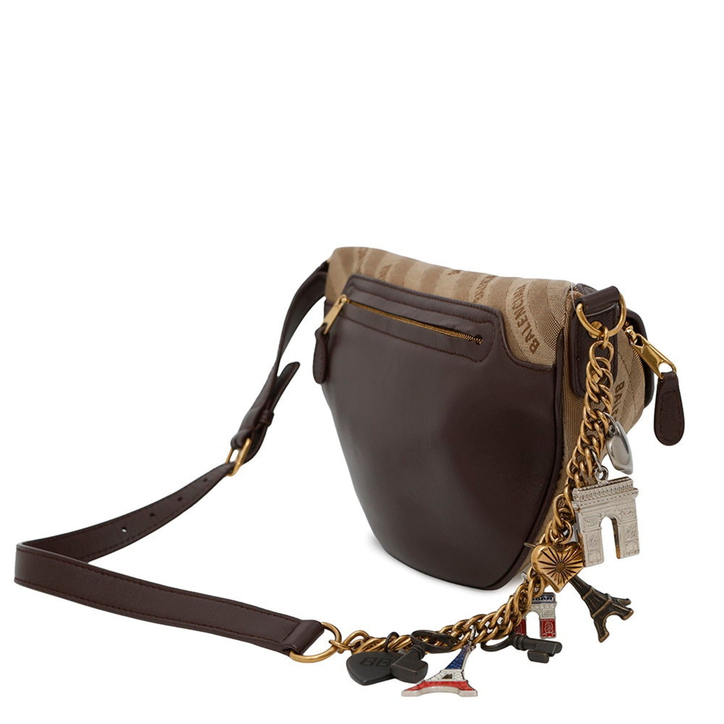 Balenciaga Canvas Brown Crossbody Bags