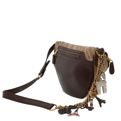 Balenciaga Canvas Brown Crossbody Bags