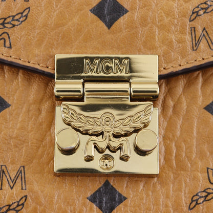 Mcm Pvc Brown Shoulder Bags