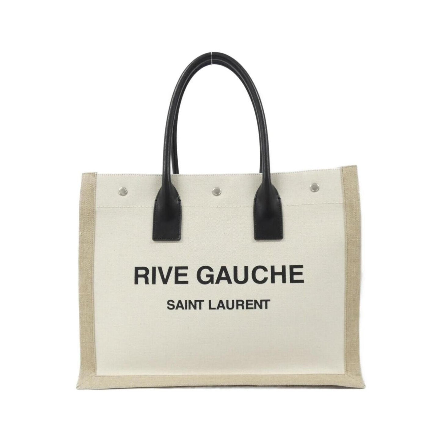 Saint Laurent Linen Black Handbags