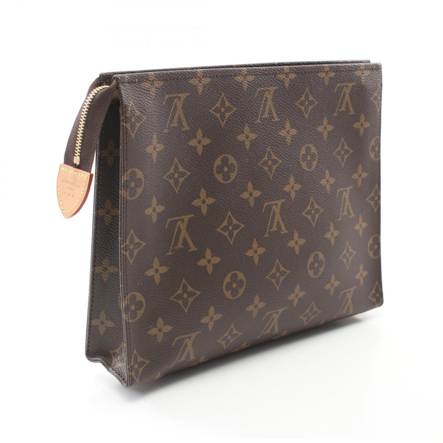 Louis Vuitton Coated Canvas Brown Clutch Bags