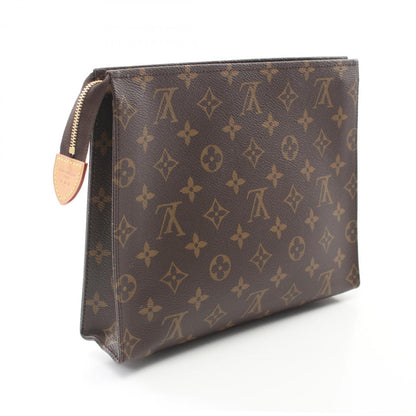 Louis Vuitton Coated Canvas Brown Clutch Bags