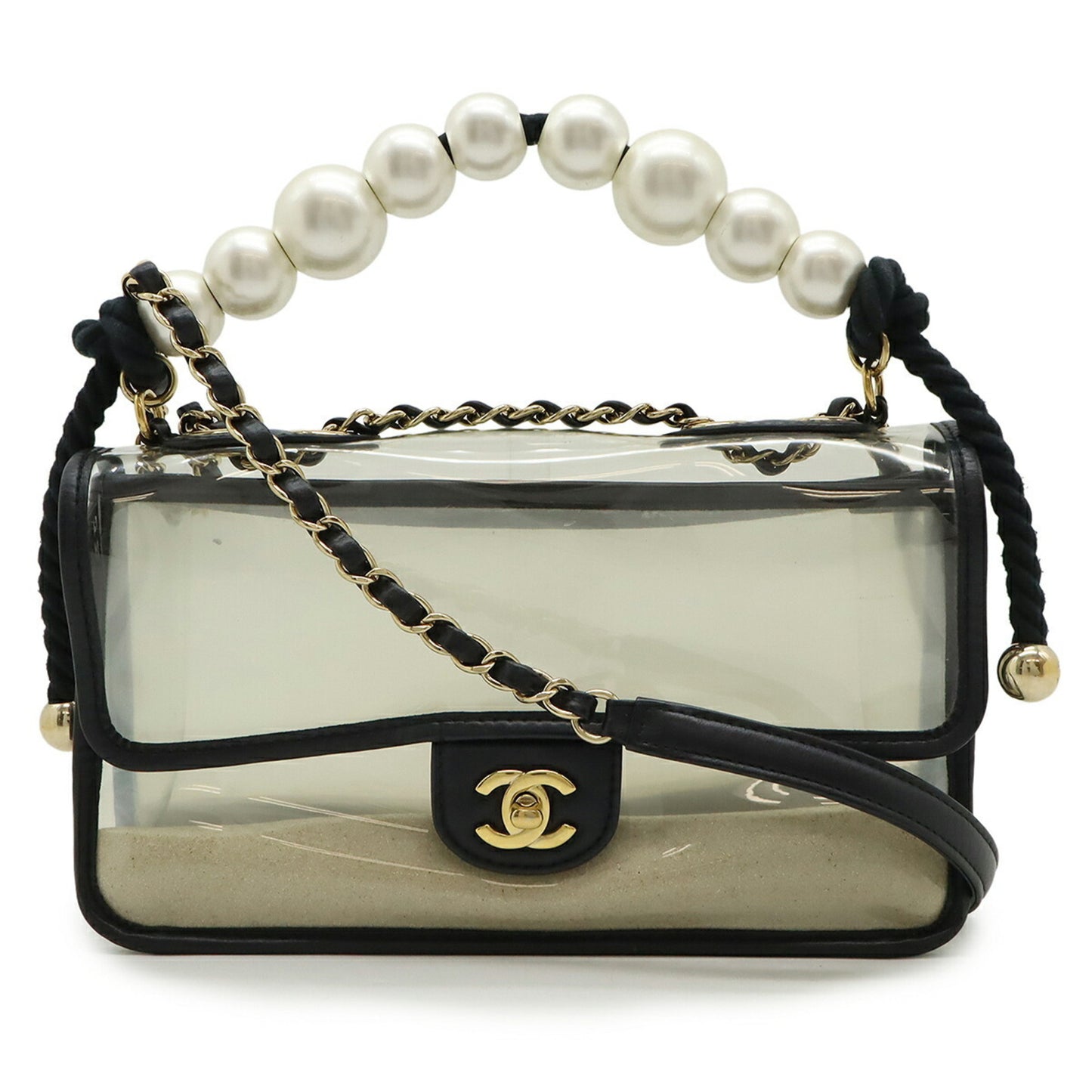 Chanel Pvc Black Handbags