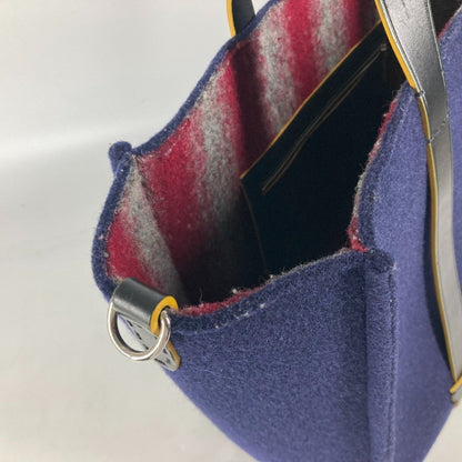 Fendi Wool Blue Shoulder Bags